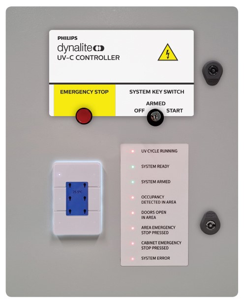 Philips Dynalite -ohjausjärjestelmä pintojen desinfiointiin UV-C-valolla